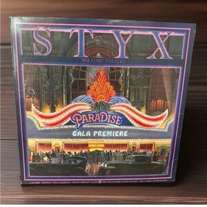 Styx Paradise Theater LP 1981 A&M SP-3719 Laser Etched Vinyl Record